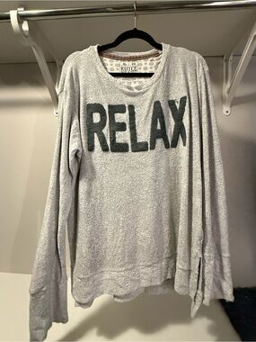 Royce 'Relax' Crewneck Sweater - Light Gray